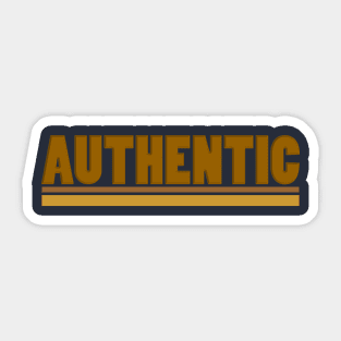 authentic Sticker